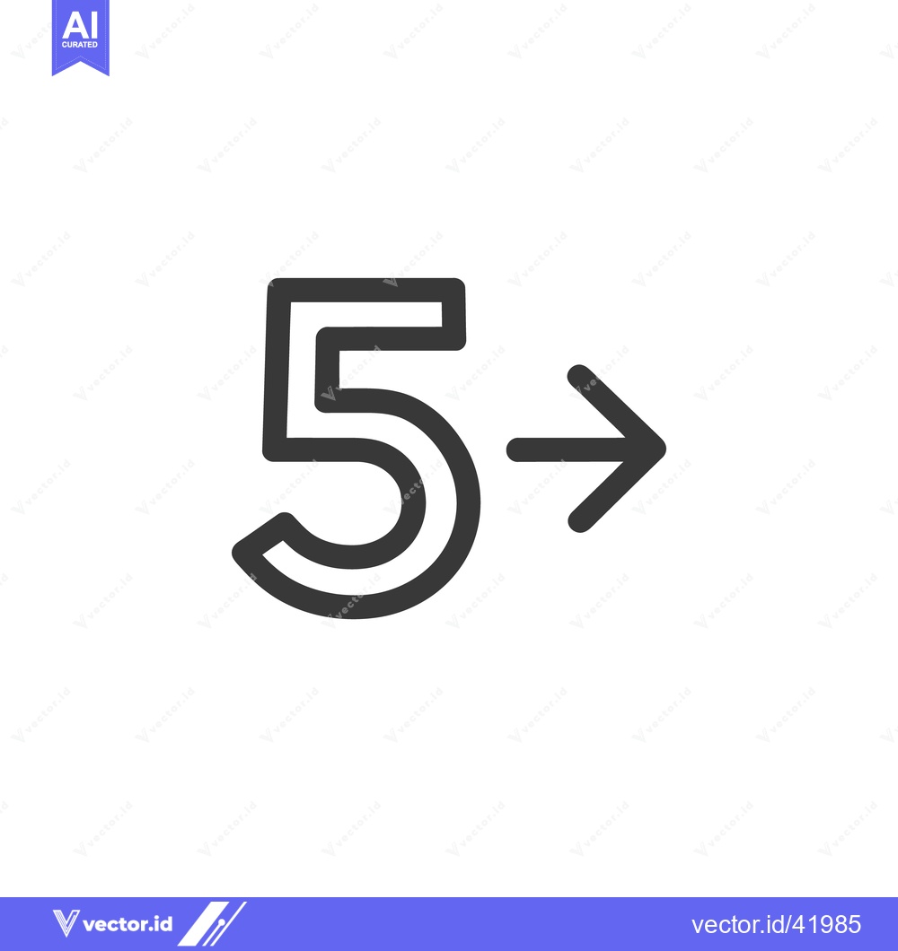 Premium Vector dari Forward 5 Icon Line Art Icon  4284