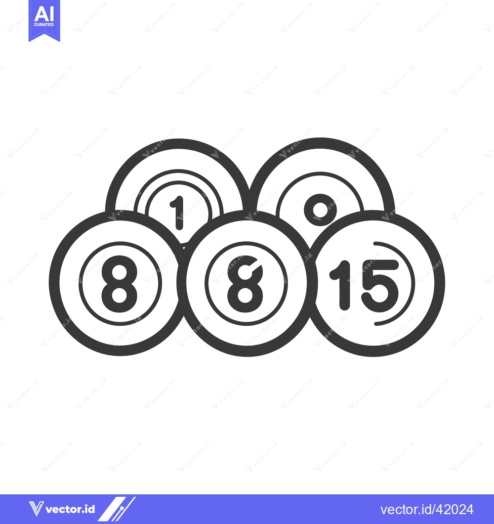 Premium Vector dari Four Black and White Circles with Numbers