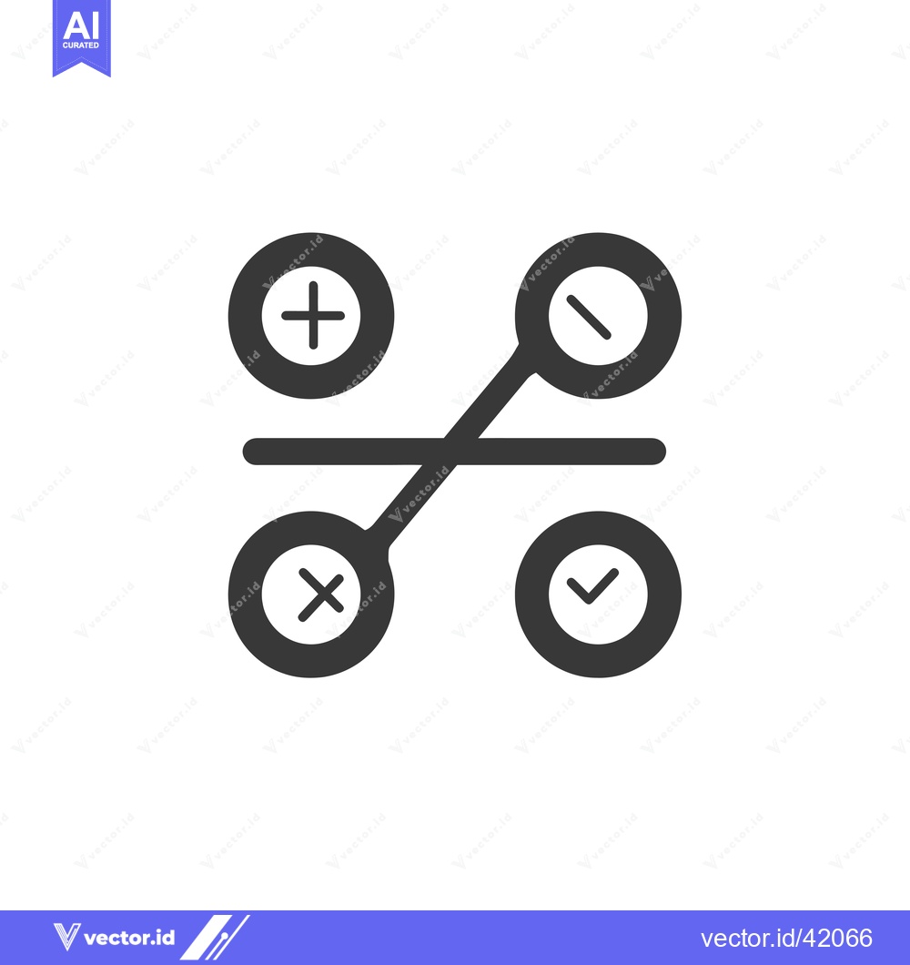 Premium Vector dari Four Circles with Symbols Connected by a Line