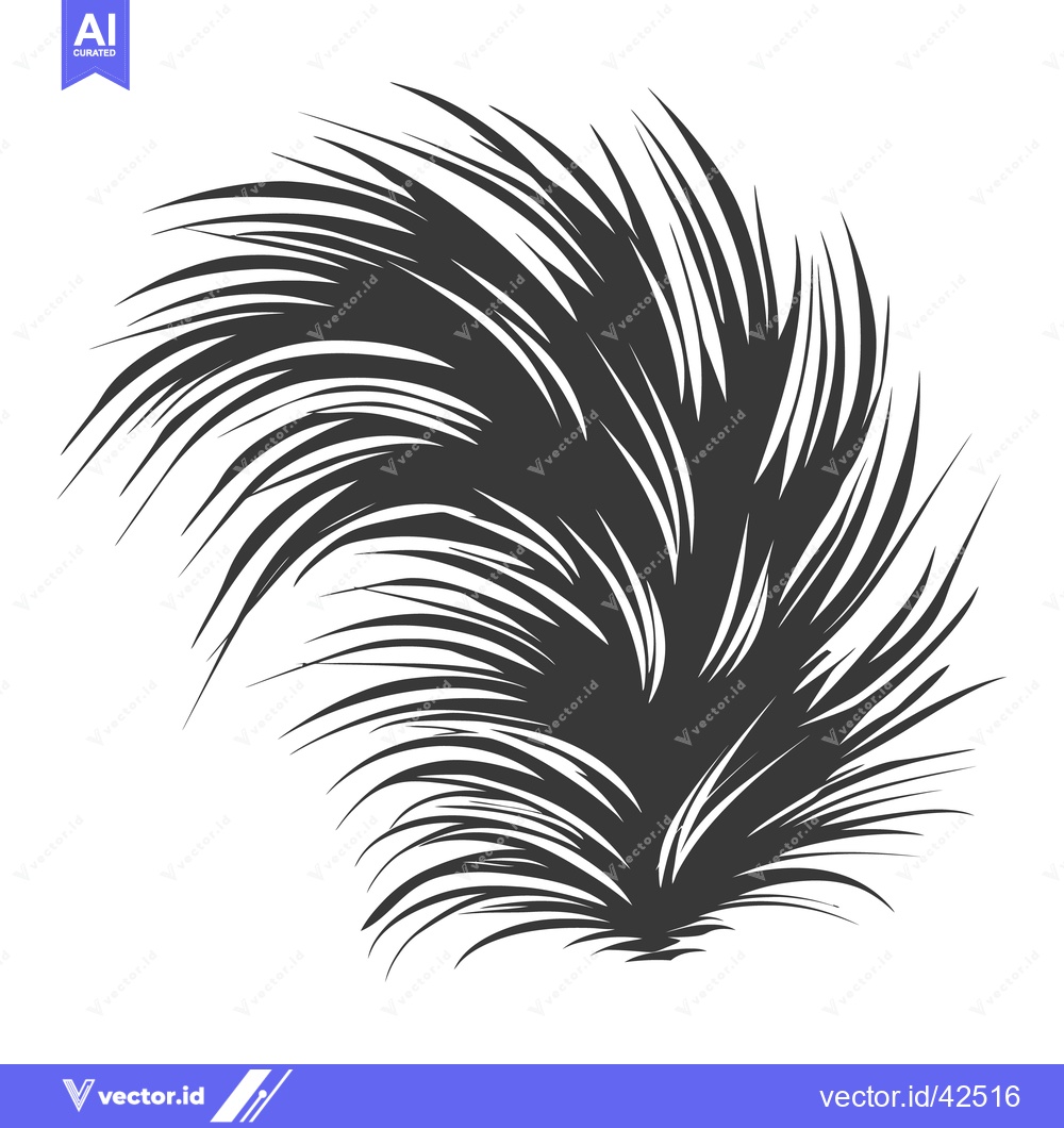 Premium Vector dari An abstract stylized depiction of shaded grass or foliage