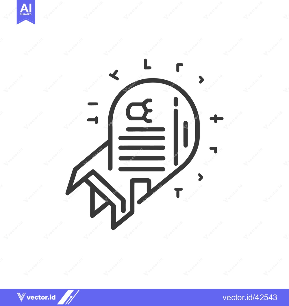 Premium Vector dari A vector illustration of a document inside a rocket ship