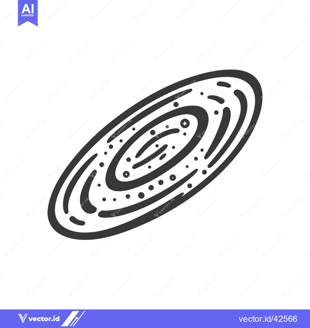 Premium Vector dari An illustrative drawing of a spiral galaxy in space