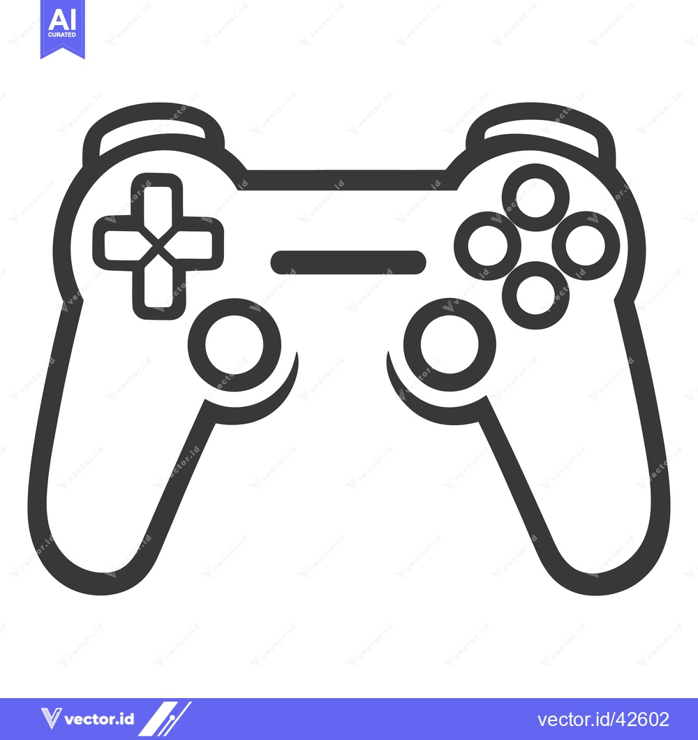 Premium Vector dari A simple two handed controller for playing video games digitally