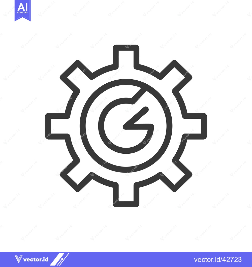Premium Vector of Gear with Letter G inside