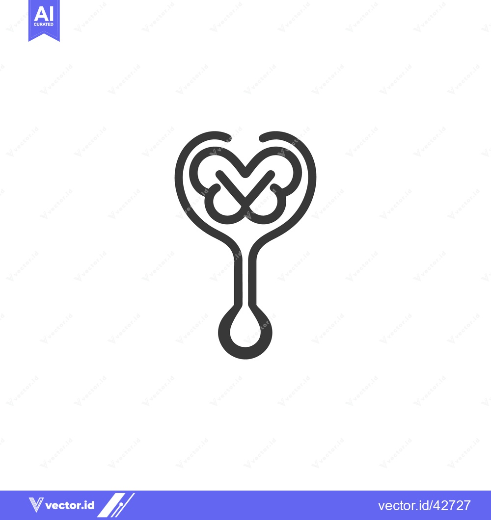 Premium Vector dari A simple black line art illustration of a unique abstract symbol
