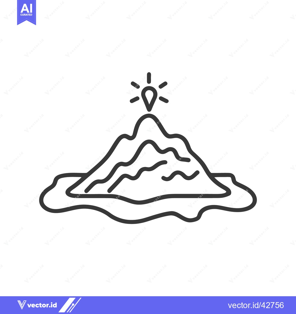 Premium Vector dari An abstract illustration depicting an idea emerging from a landscape