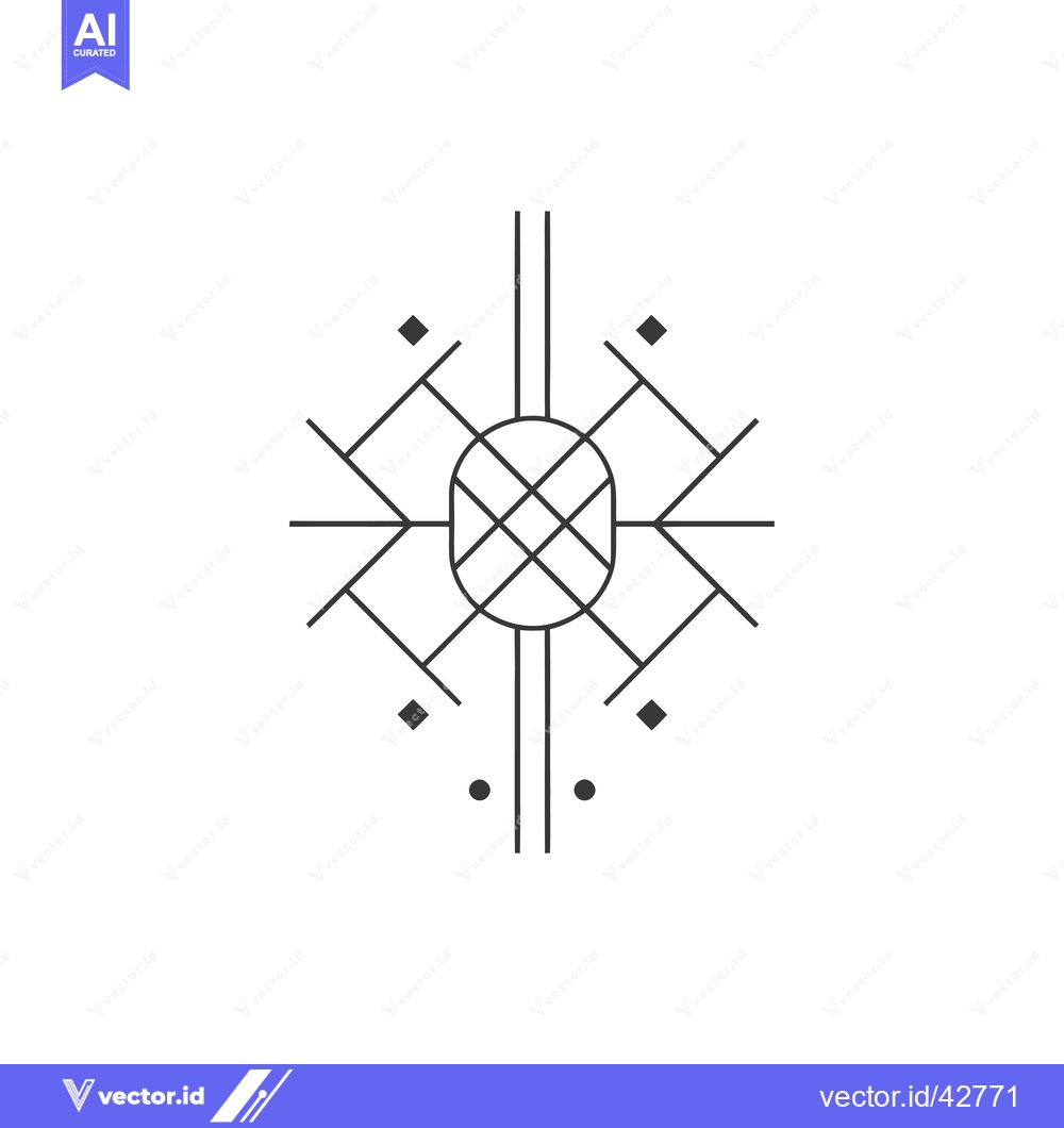 Premium Vector dari Geometric Abstract Design with Lines and Circles