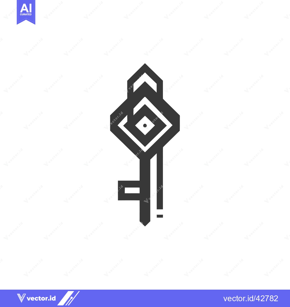 Premium Vector dari Geometric Abstract Key Design