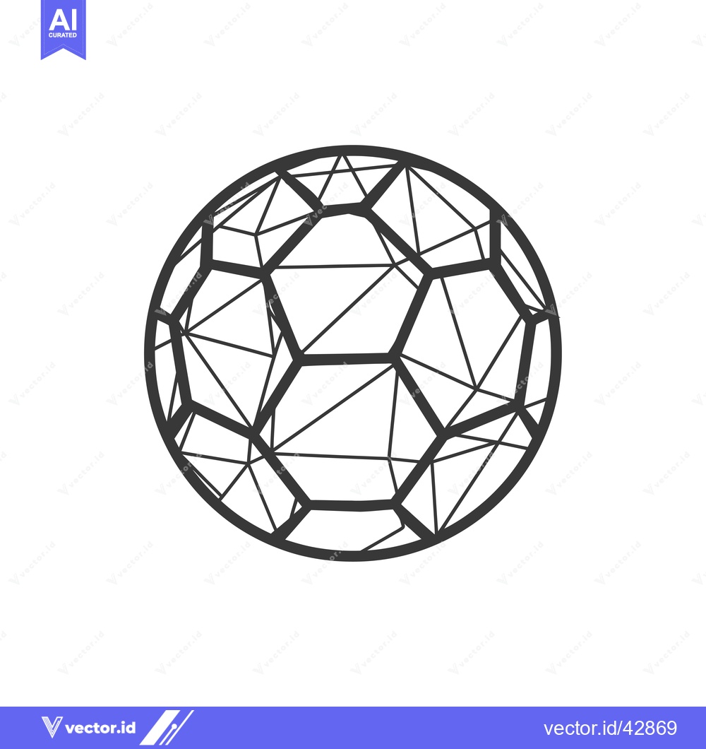 Premium Vector of Geometric Design of a Soccer Ball