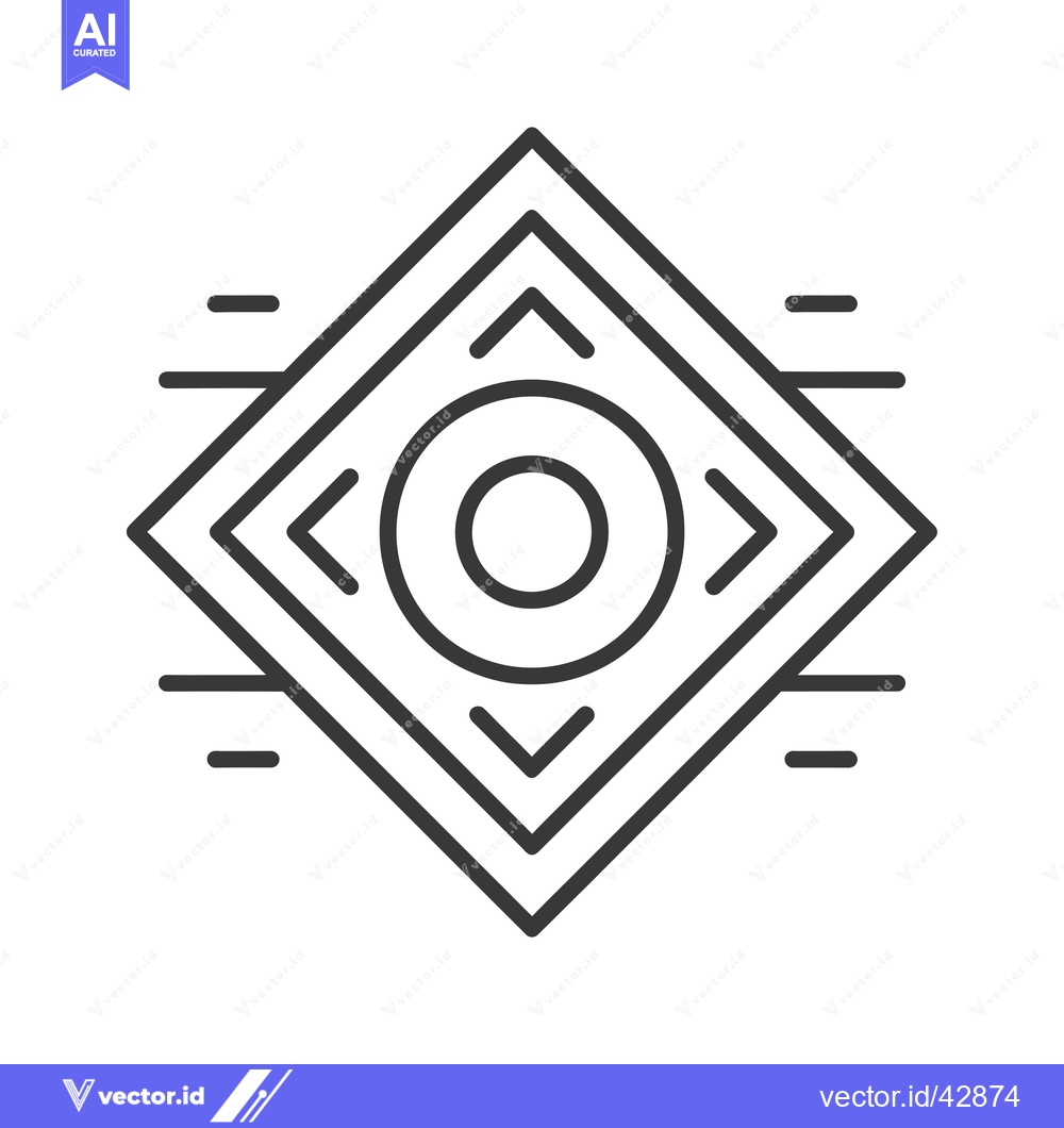 Premium Vector dari Geometric Design with Centered Circle and Arrows