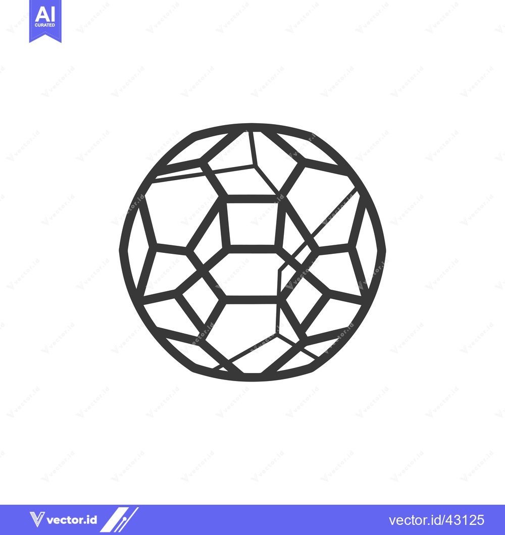 Premium Vector dari Geometric Sphere with a Complex Pattern of Interconnected Lines