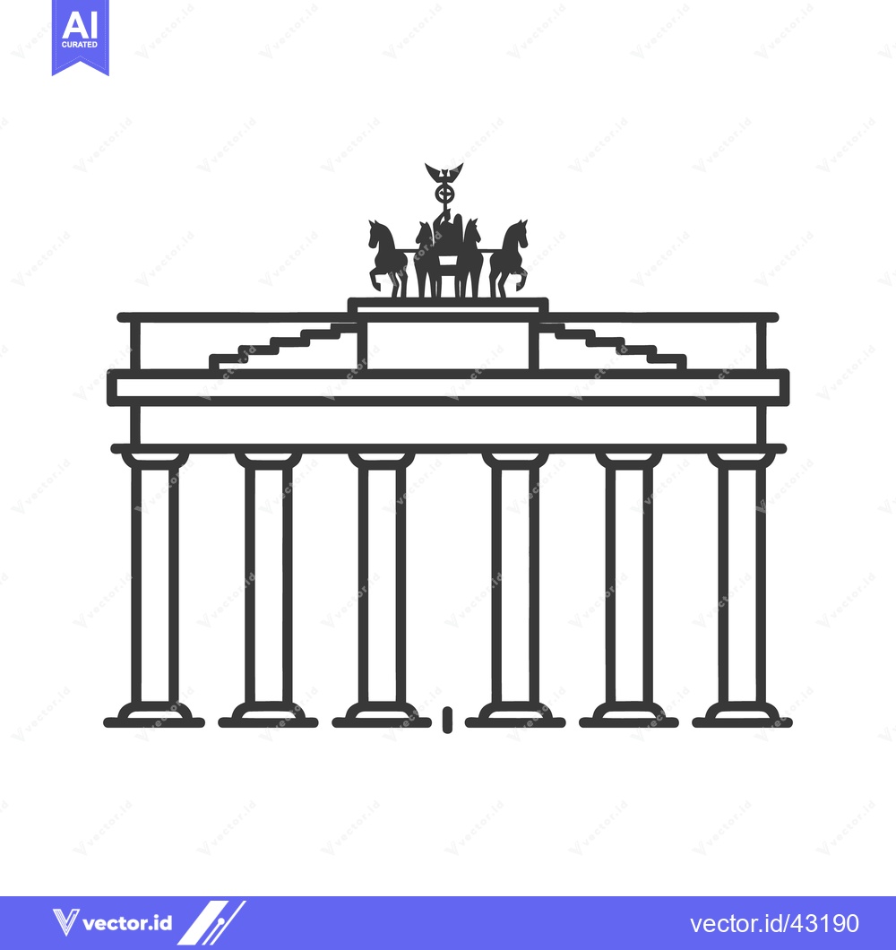 Premium Vector dari A Detailed Illustration of a Monumental Stone Architecture Structure