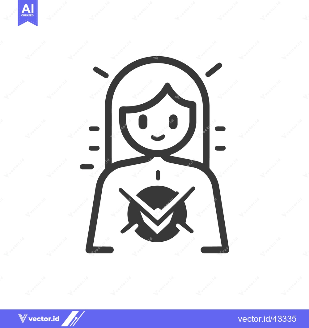 Premium Vector dari A stylized illustration of a female figure with energy radiating
