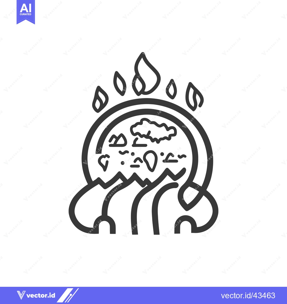Premium Vector dari An illustrative depiction of a volcanic eruption and its surrounding s