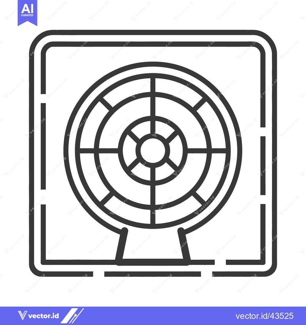 Premium Vector dari A monochrome vector illustration of an air cooling fan