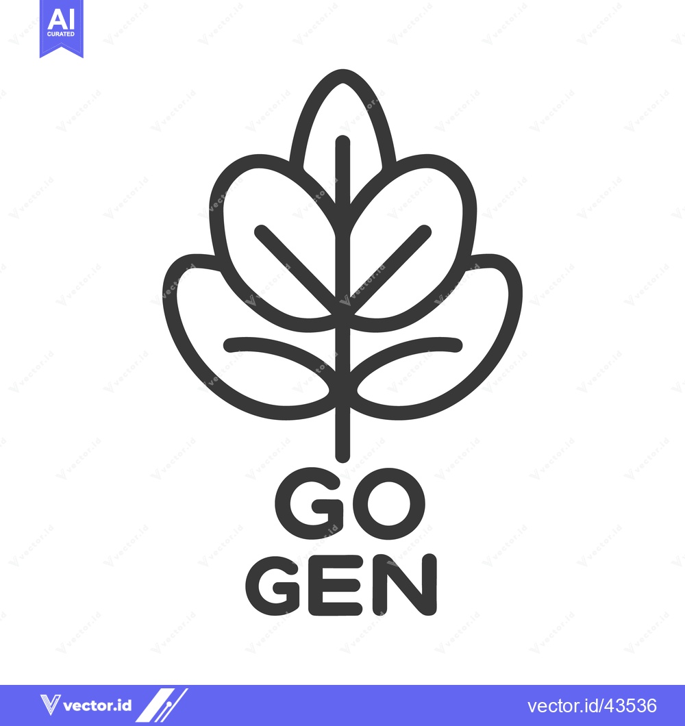 Premium Vector dari A simple stylized leaf graphic with accompanying textual logotype belo