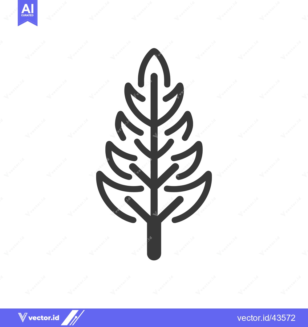 Premium Vector dari An illustrative drawing of a simple tree outline on white