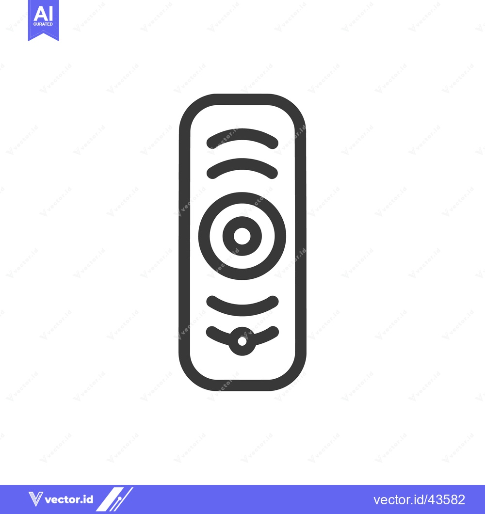 Premium Vector dari Sleek Remote Control Icon with Rounded Edges and Minimalist Design