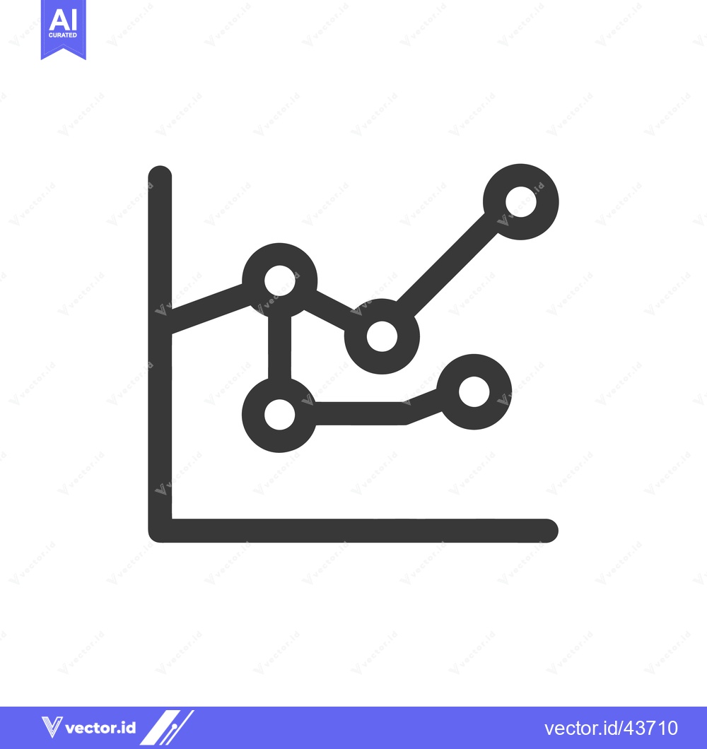 Premium Vector of Dual Trend Line Graph Icon: Data Analysis and Visualization Concept
