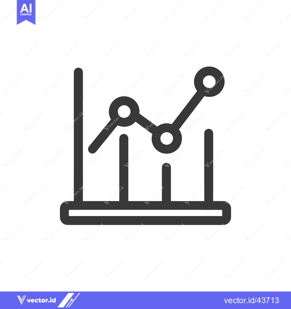 Premium Vector dari Ascending Line Graph Icon: Business Growth and Financial Success Symbo
