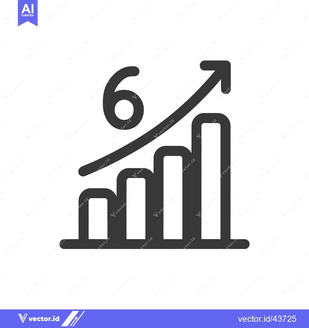 Premium Vector of Graph 6 Icon Line Art Icon  4495