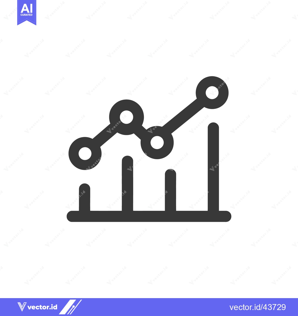 Premium Vector of Rising Graph Icon: Business Growth, Financial Success, and Market Tren