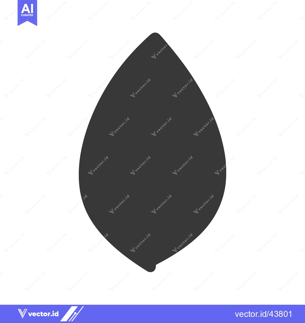 Premium Vector dari A single dark grey elongated shape against a white background