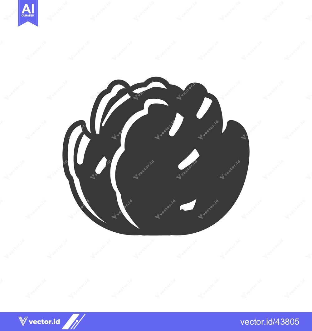 Premium Vector dari A simple monochrome illustration representing a leafy food vegetable