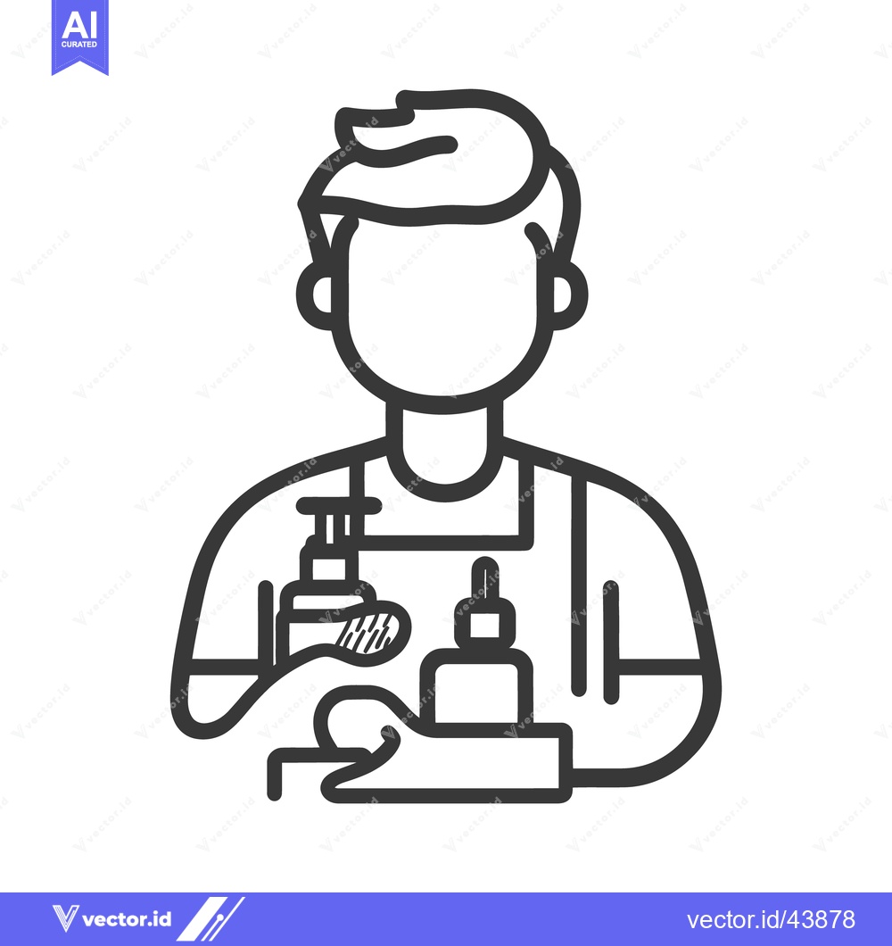 Premium Vector dari A person holding two bottles with dispensing and dropper features