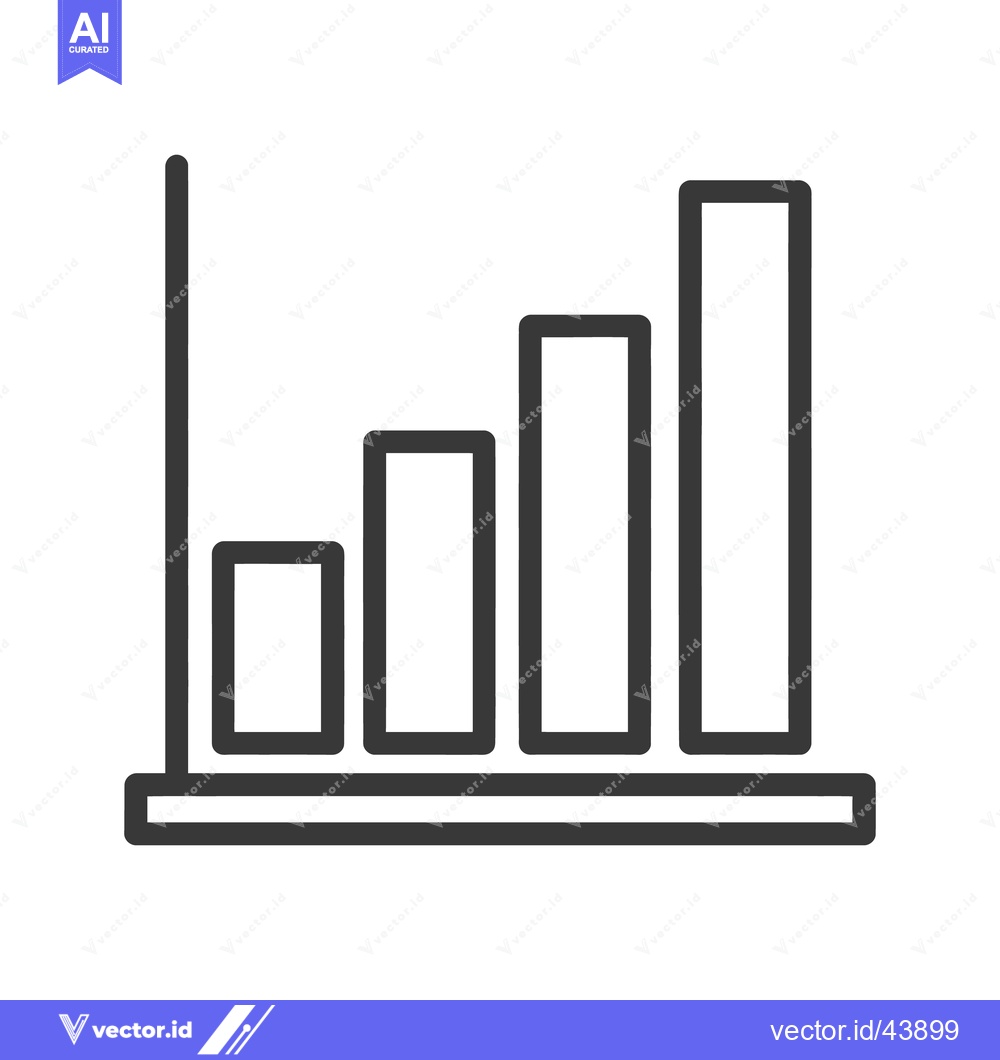 Premium Vector dari Ascending Bar Graph Icon: Business Growth and Financial Success Symbol