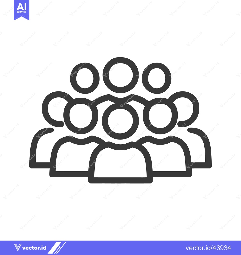 Premium Vector of Group of People Icon: Teamwork, Community, and Collaboration Symbol