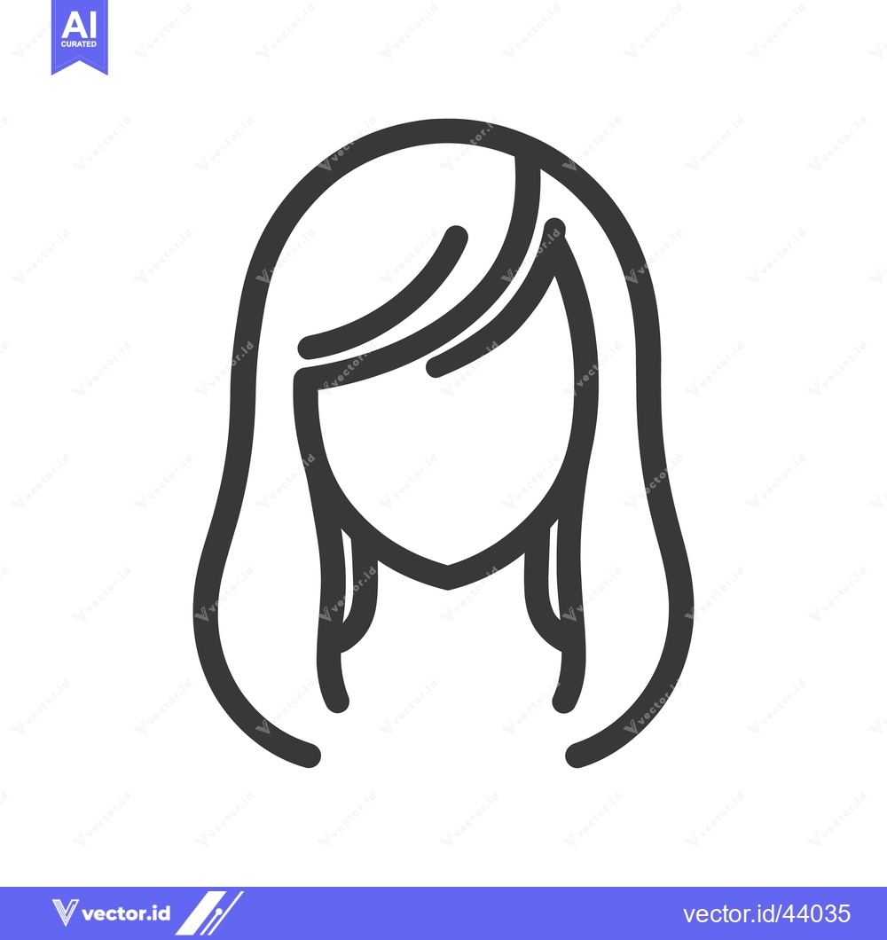 Premium Vector of A simple black and white line drawing of a woman