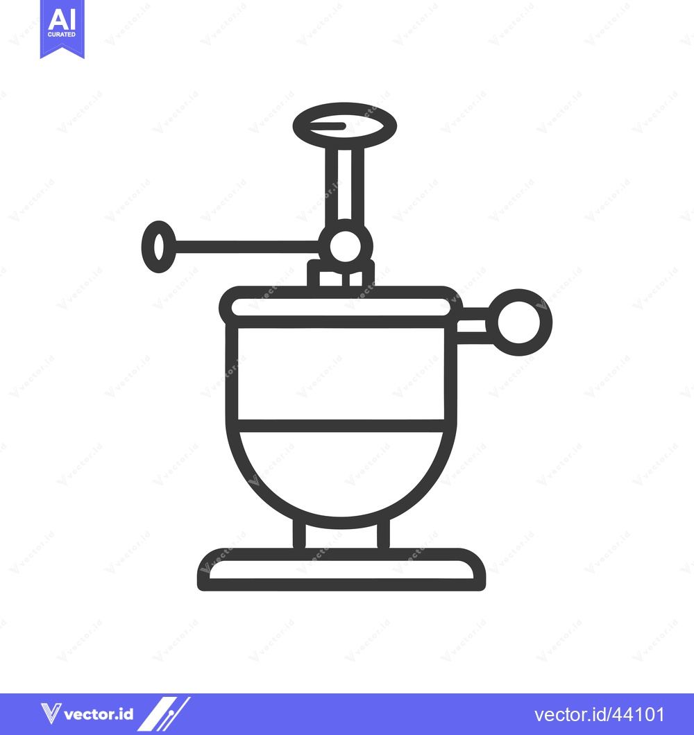 Premium Vector of Hand-Crank Chocolate Melting Machine
