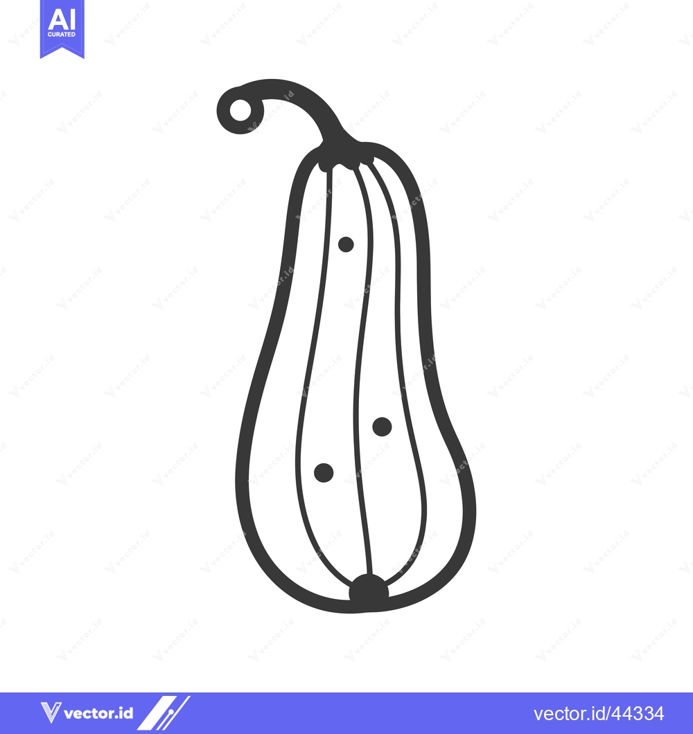 Premium Vector of Hand-drawn black and white illustration of a squash
