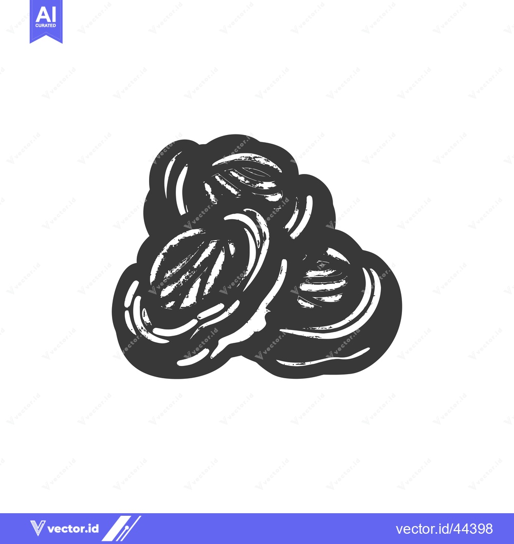 Premium Vector of Hand-Drawn Black and White Illustration of Three Round Objects