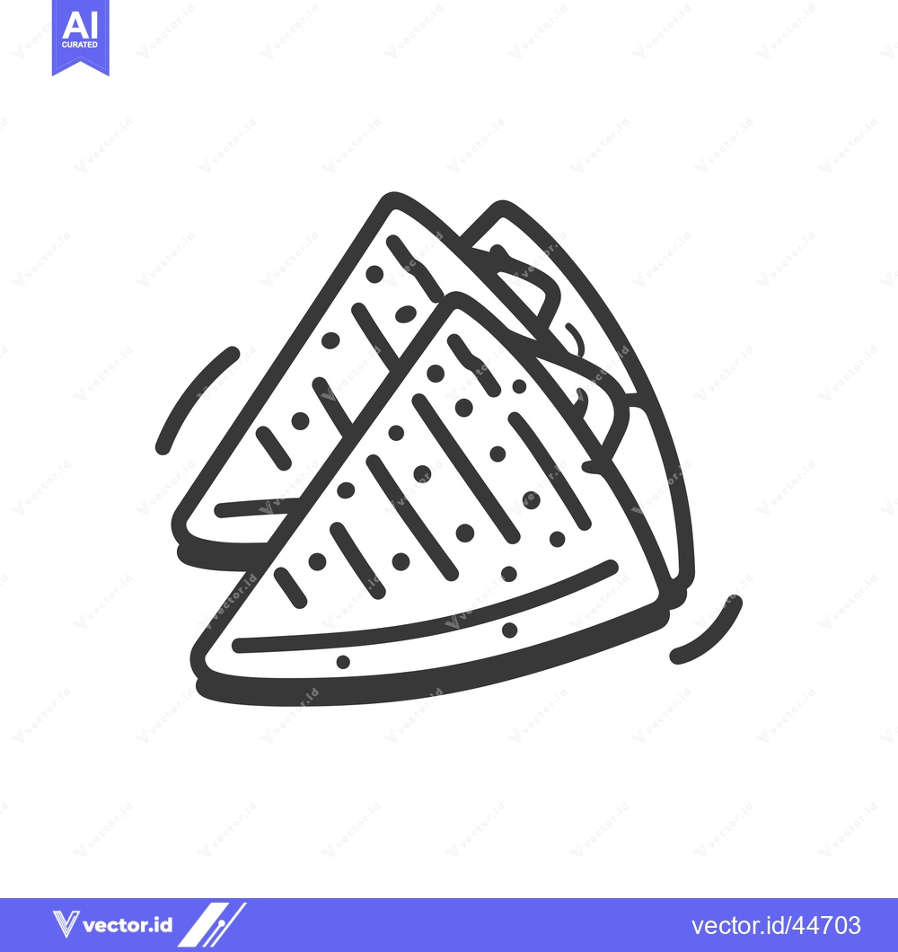 Premium Vector dari Hand-drawn doodle illustration of two toasted sandwiches