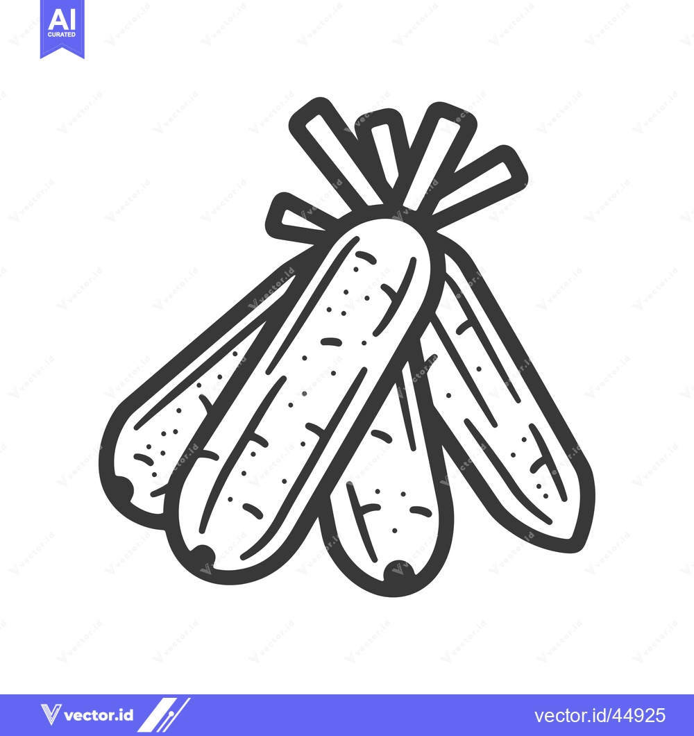 Premium Vector dari Hand-Drawn Illustration of a Bunch of Bananas