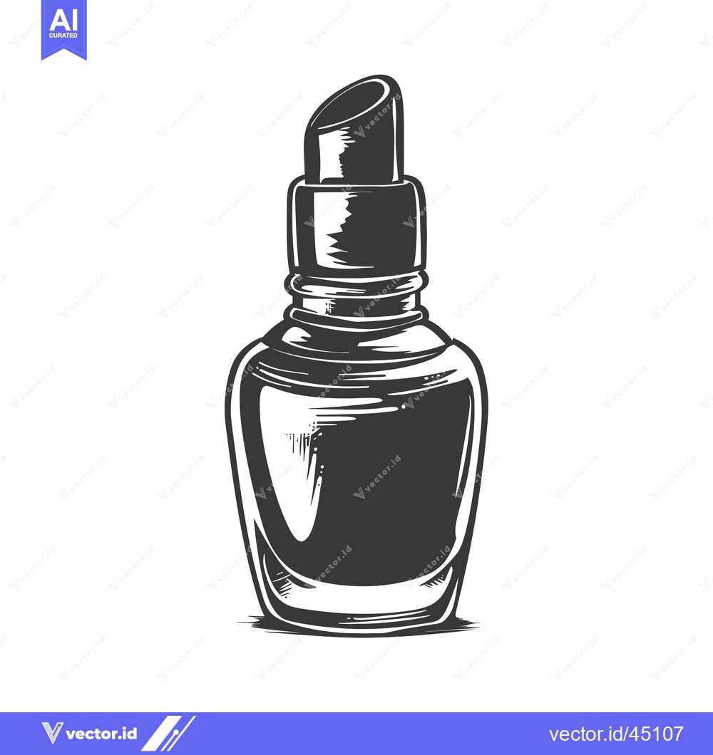 Premium Vector of Hand-drawn illustration of a glass bottle with a lid, a simple design
