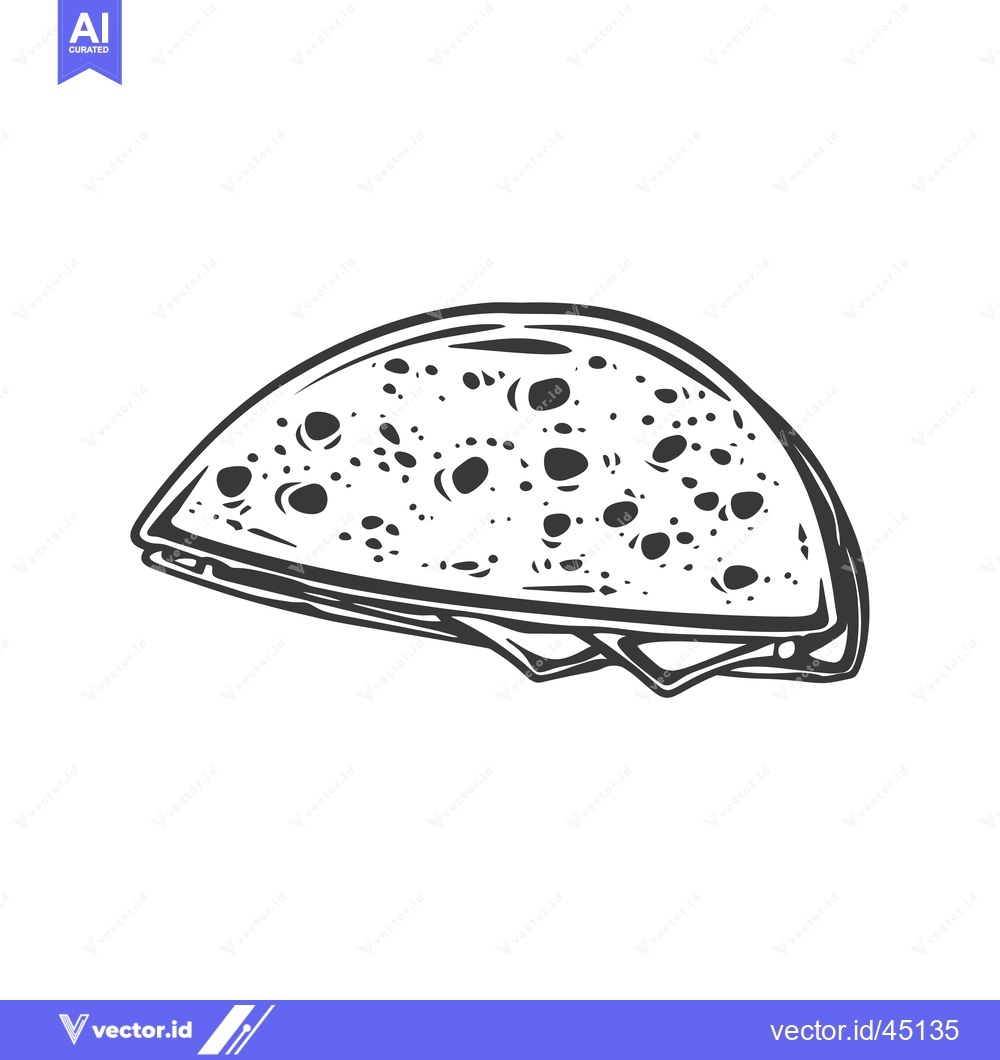 Premium Vector of Hand-Drawn Illustration of a Half-Eaten Sandwich