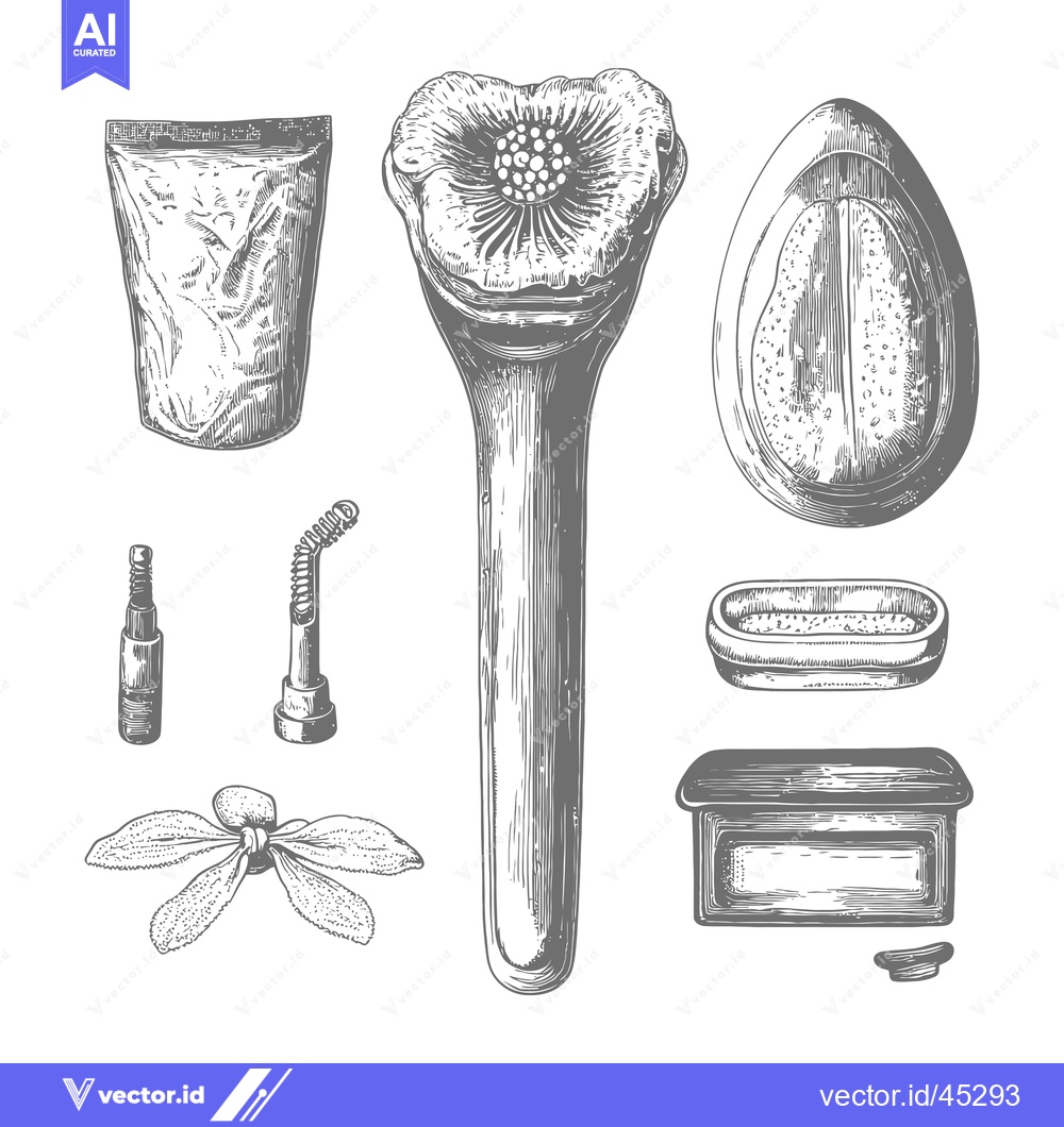 Premium Vector dari Hand-Drawn Illustration of a Poppy Flower and Its Parts