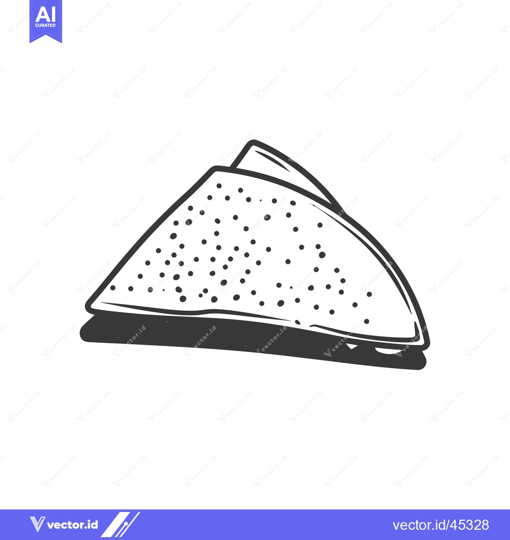Premium Vector of Hand-drawn Illustration of a Simple Quesadilla