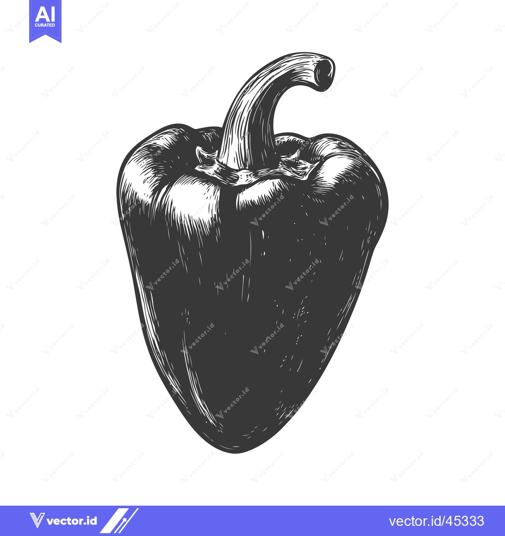Premium Vector dari Hand-drawn Illustration of a Single Black Pepper