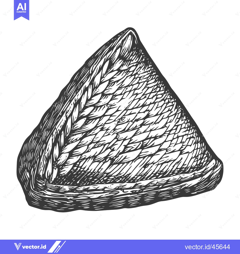 Premium Vector dari Hand-Drawn Illustration of a Wicker Basket in Black and White