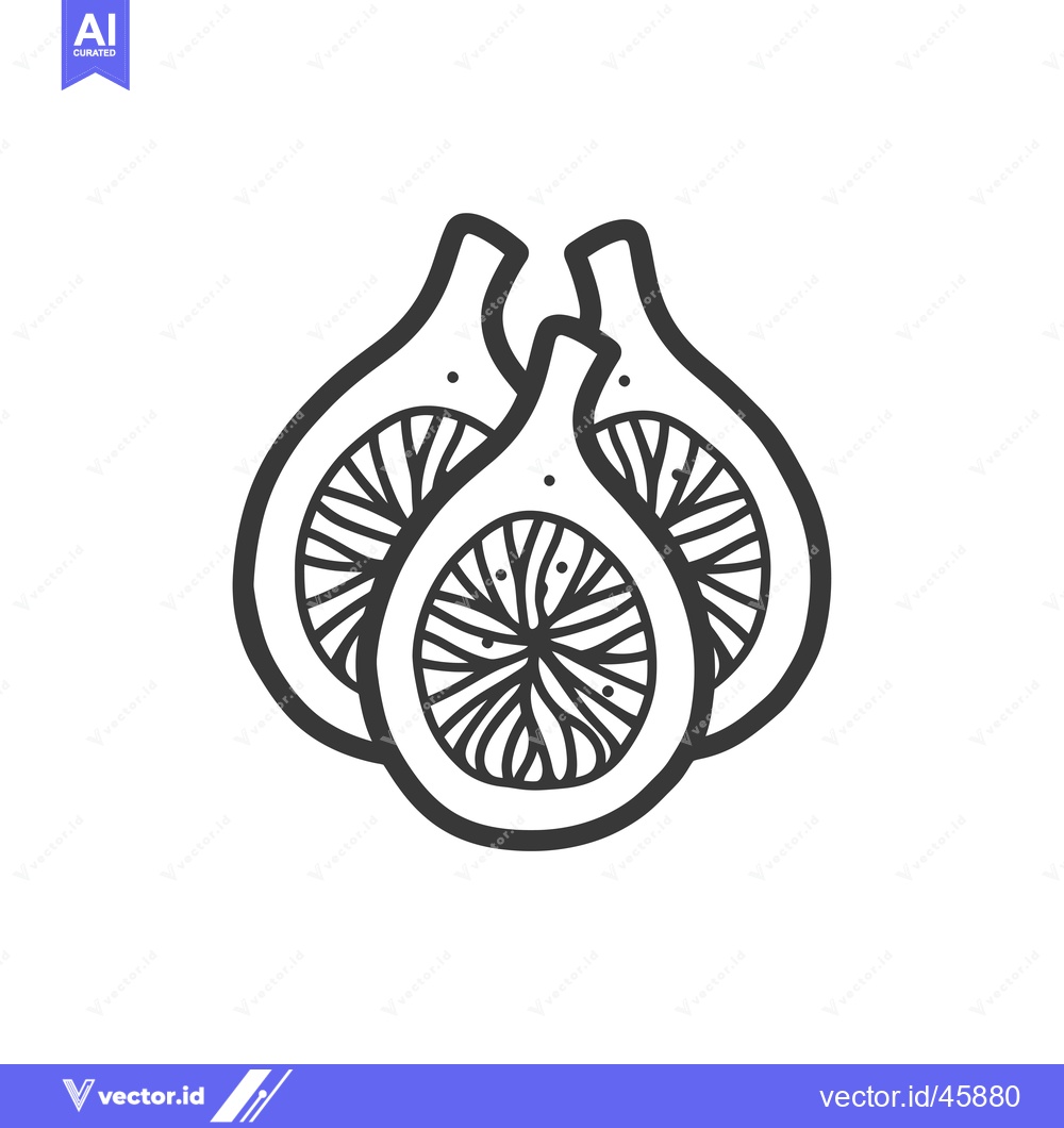 Premium Vector dari Hand-Drawn Illustration of Three Figs