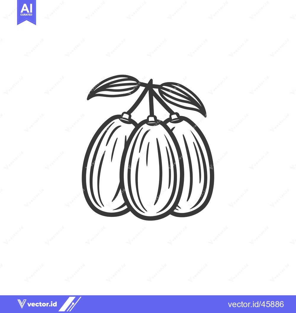 Premium Vector dari Hand-Drawn Illustration of Three Olives with Leaves