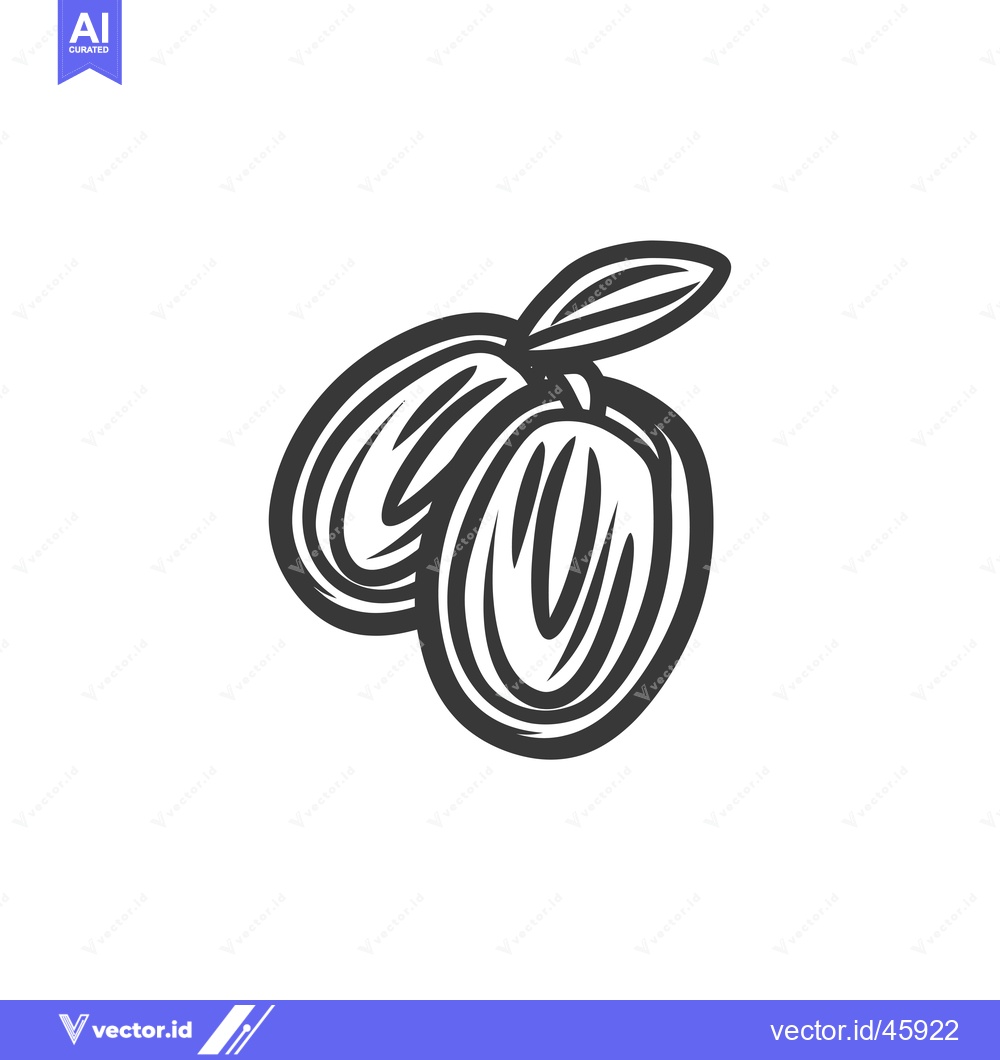 Premium Vector dari Hand-drawn Illustration of Two Dates with a Stem