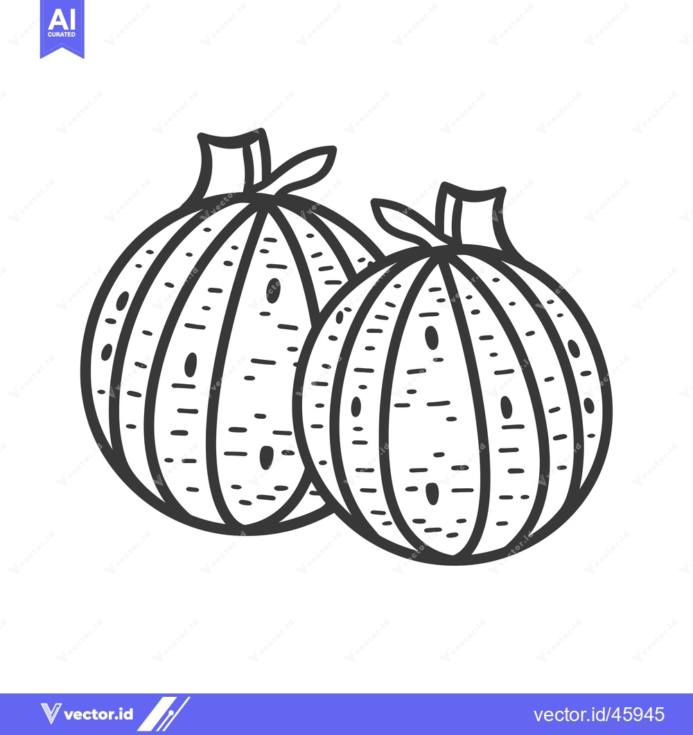 Premium Vector dari Hand-drawn Illustration of Two Whole Onions