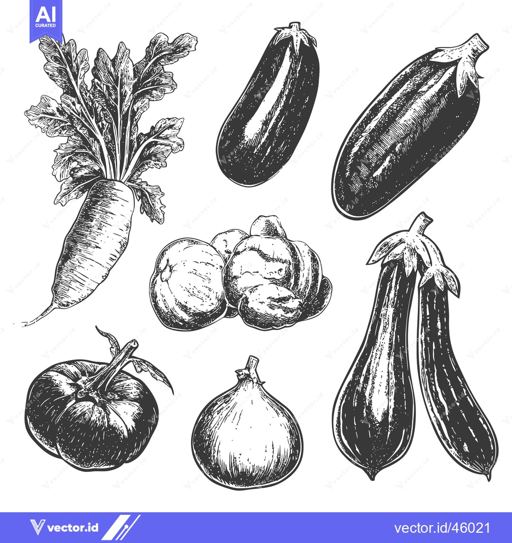 Premium Vector of Hand-Drawn Illustration of Various Vegetables and Fruits
