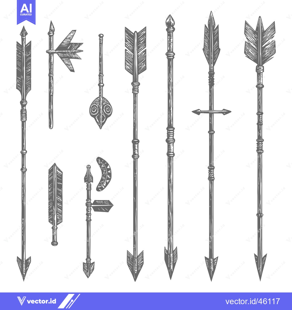 Premium Vector of Hand-Drawn Illustrations of Various Arrow Designs
