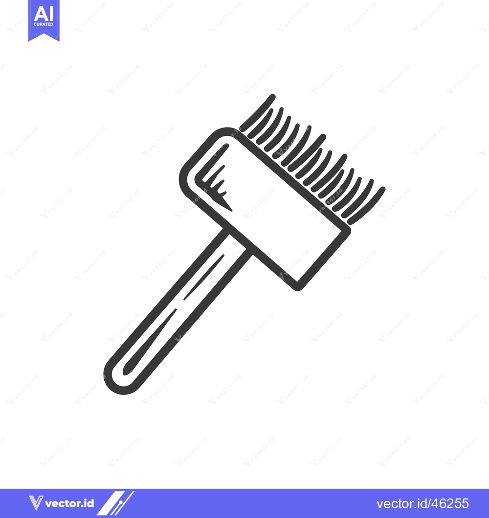 Premium Vector of Hand-Drawn Outline Illustration of a Broom